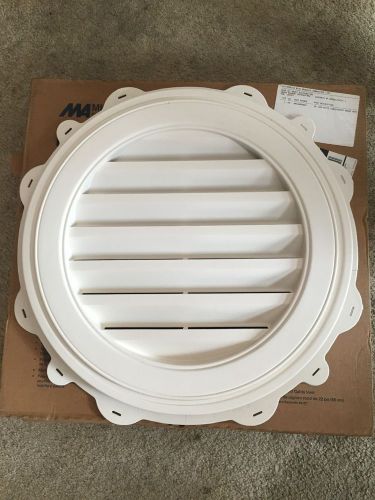 New Mid-America White 22&#034; Round Gable Vent