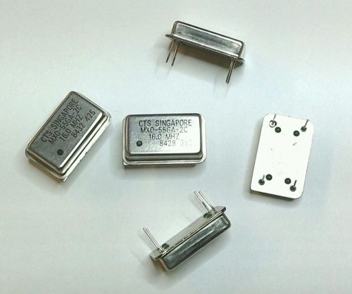 16MHz (5 pcs) Crystal Clock Oscillator / 4-pin / 14P DIP / MXO-55GA-2C-16.0MHz