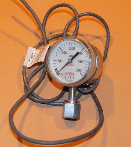 Span IPT-122 Type 6 3000 PSI Pressure Gauge/Transmitter 1/4&#034; VCR