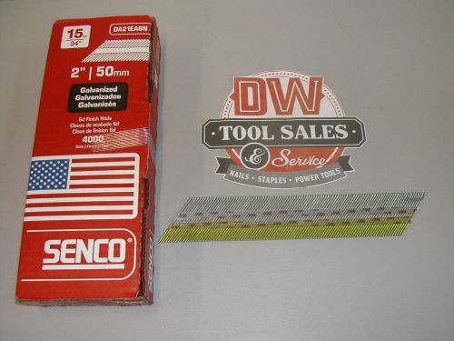 MADE IN USA Senco 15 Gauge 34 Degree DA Finish Nails 2&#034; Galvanized (4,000)