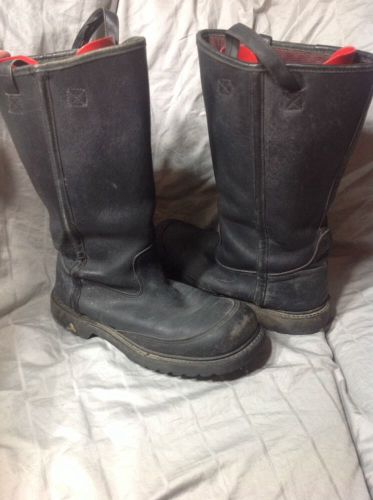 Pro Warrington Hybrid Firefighter All Leather TurnOut Bunker Boot Size 9.5 D