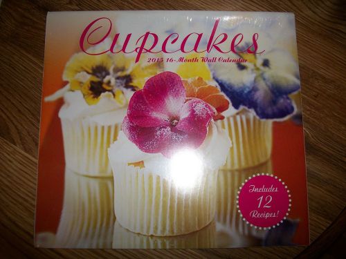 2015 CUPCAKE RECIPE CALENDAR 16 Month WALL ART PICTURE DECO Desk Planner A+ GIFT