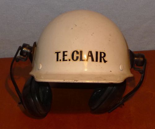 Vintage msa hard hat skullgard w/ bilsom sound - noise protectors - protection for sale