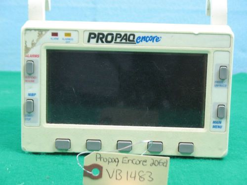 Protcol Propaq 206el 206 EL Multi-Parameter Vital Signs Patient Monitor