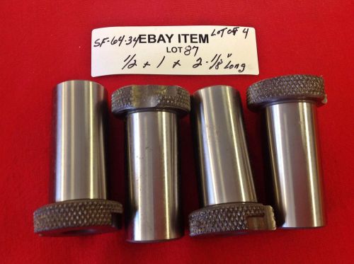 ACME SF-64-34 Slip-Fixed Renewable Drill Bushings 1/2 x 1 x 2-1/8&#034; Lot of 4 USA