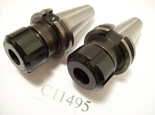 UNIVERSAL ENGINEERING 2 PC SET CAT40 3/4&#034; ACURA COLLET CHUCK CAT 40 LOT C11495