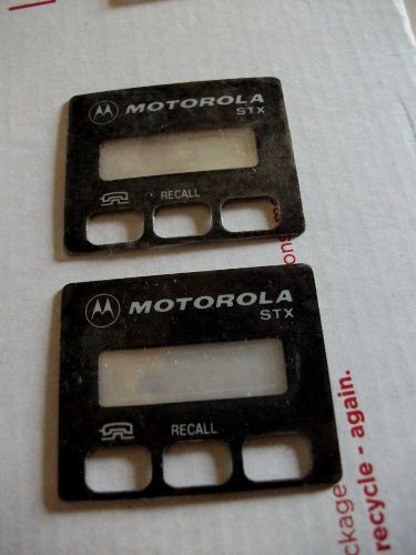 MOTOROLA STX NAMEPLATES PLAIN   ( 2 PCS ) NEW          ( 030915 )