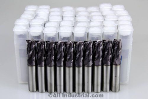 50 PCS YG1 4 FLUTE 1/2 END MILL SOLID CARBIDE TIALN COATED X 1 X 3  CNC BIT