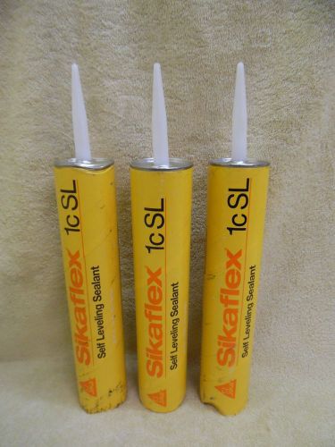 3 Pack Sika SikaFlex 1CSL Large 29 Fl Oz Self Leveling Sealant Tubes