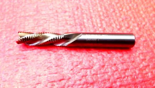 Courmatt CRD-500 1/2&#034; Solid Carbide Roughing Spirals 3 Flute Chipbreaker-Downcut