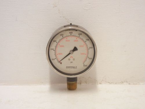 ENERPAC USED 10000 PSI LIQUID FILLED PRESSURE GAUGE