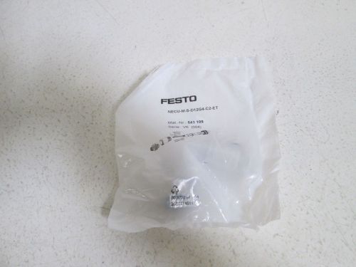 FESTO PLUG NECU-M-S-D12G4-C2-ET *NEW IN FACTORY BAG*