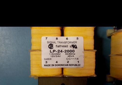 NEW SIGNAL TRANSFORMER LP-24-2000 XFRMR SEMI-TORO 48VA THRU HOLE