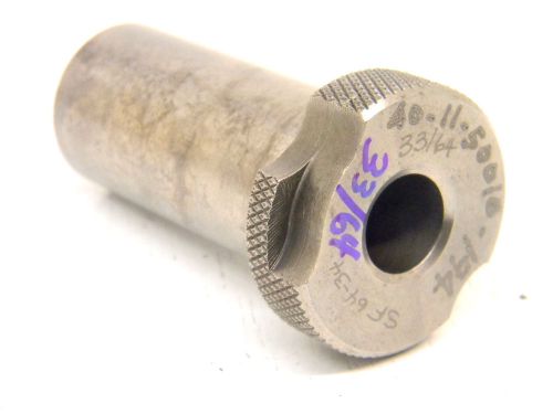 USED 33/64&#034; ID x 1&#034; OD MACHINIST SLIP FIXED RENEWABLE DRILL BUSHING