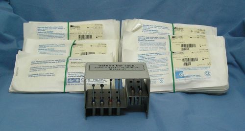 Brasseler carbide osteon bur set with rack, amsco / hall / linvatec 5056 series for sale