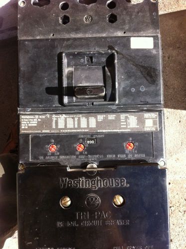 AB DE-ION Circuit Breaker 3 POLE 400 AMP 600 VAC TA400LA WESTINGHOUSE