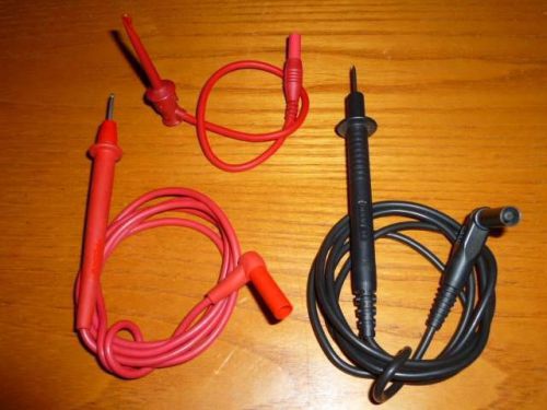 Pomona 1000V Banana Probes &amp; Grabber Set Voltage DMM Test Leads 48&#034;L Worldwide