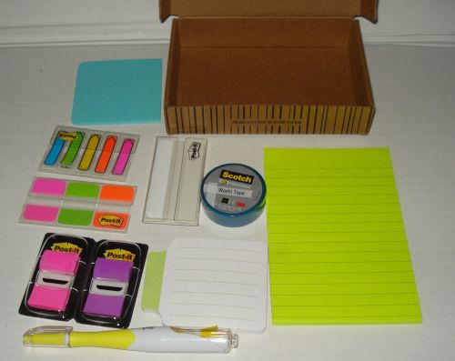 3M POST-IT KIT #686-OKIT TABS/ARROW/FLAG/STICKY NOTES/PAD/TAPE/HIGHLIGHTER PEN