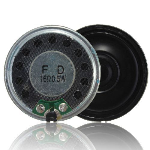 2PCS 1.4&#034; inch 16Ohm 16? 0.5W Full Range Audio Stereo Speaker Loudspeaker Horn