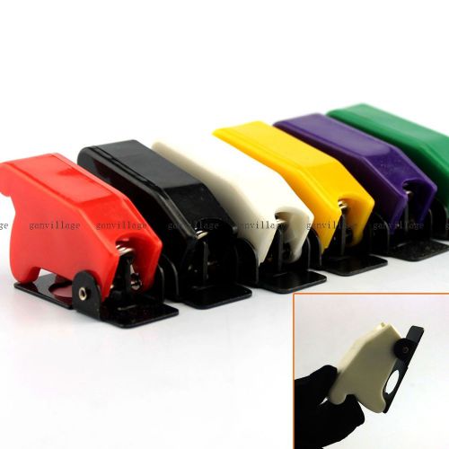 1 Set 6Pcs Safety Plastic Switch Flip Cover Guard For Toggle Switch Colorful NEW