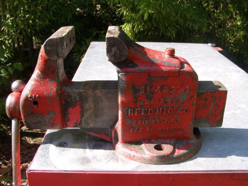 VINTAGE REED Mfg Co 403-1/2 VISE SWIVEL JAW BENCH VISE