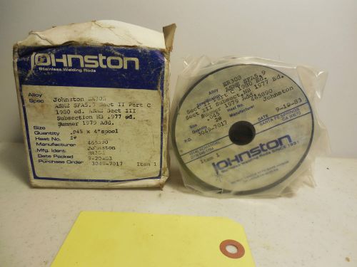 Johnston stainless welding wire er308 size .045. ab3 for sale