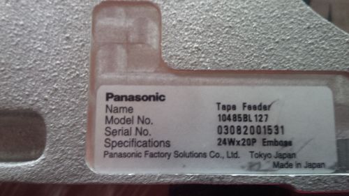 Feeder panasonic 10485bl127  emboss 24w x 20p