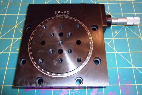 Newport 471 Series Large Platform Precision Rotation Stage w/ Micrometer