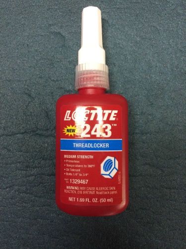 Loctite 243 Threadlocker. 50 ML. New.