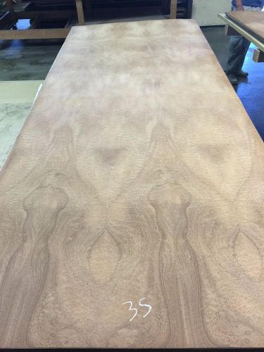 Wood Veneer Pommele Sapele 48x120 1 Piece 10Mil Paper Backed &#034;EXOTIC&#034;  1628 #35