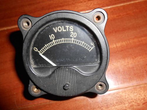 PANEL METER BY AU. AERO. TYPE E-30 / RANGE 0 TO 30 VOLT