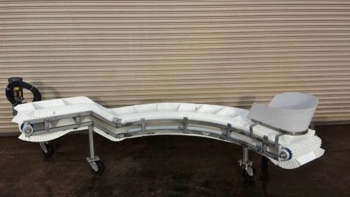 18” Portable Incline Cleated Food Conveyor, Conveying