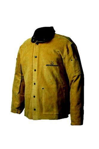 Caiman 3030-5 Large 30-Inch Gold Boarhide Welding Coat