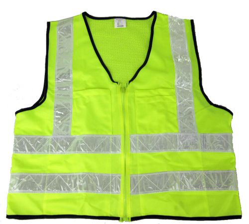 (12) 2xl lime safety vests class 2 with pockets- lot of 12 for sale