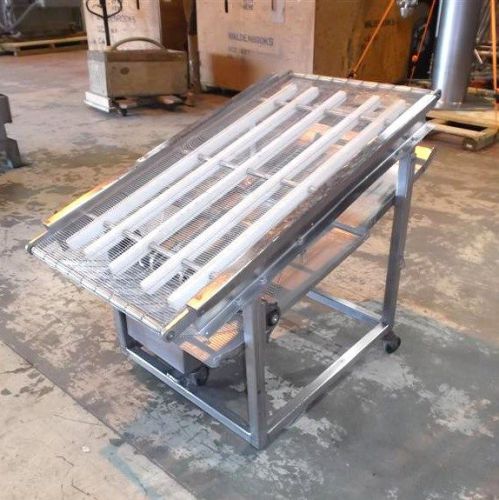 24&#034; x 48&#034; stainless steel wire belt inclined conveyor for sale