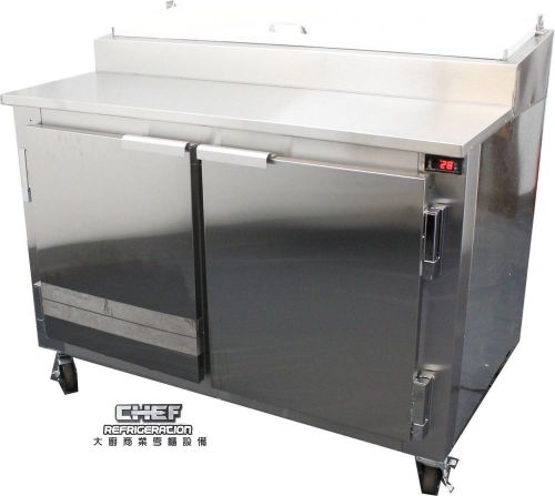 Coolman Commercial 2- Door Refrigerated Pizza Prep Table S.S TOP  48&#034;