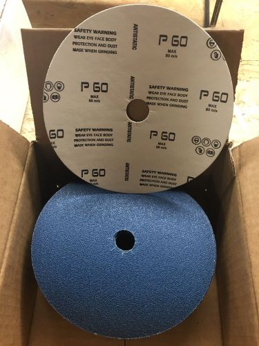 7&#034; x 7/8&#034; floor sanding edger discs zirconia 60 grit (50 pieces) for sale