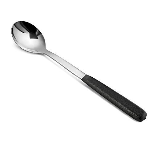 New star foodservice 52206 hollow cool touch coating handle solid serving spoon, for sale