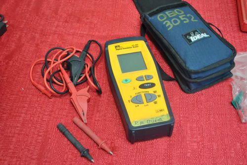 Ideal 61-795 Hand-held 250V 500V 1000V Insulation Tester Ohm Multimeter