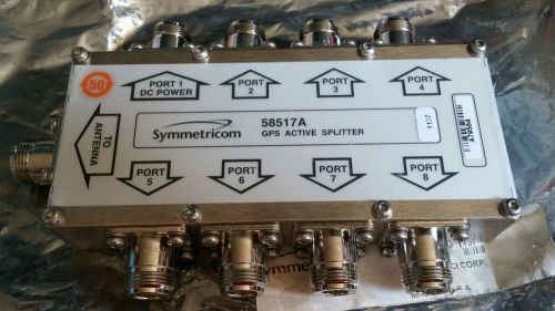 Symmetricom 58517A GPS 1:8 Input 8-Way Active Splitter Signal Distribution Amp