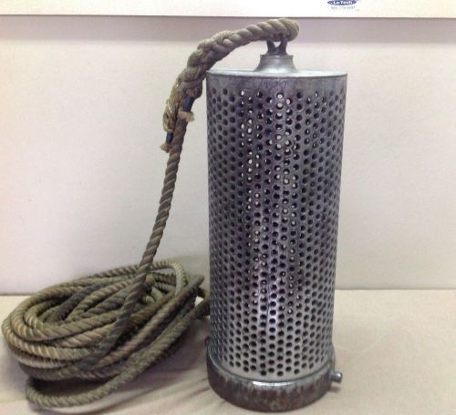 Wooster Brass 6&#034; diameter Fire Truck Pumper hose Strainer with rope