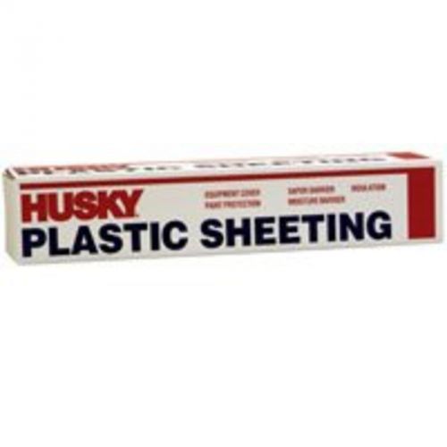 Husky Polyfilm, 6 mil T, 20&#039; W x 50&#039; L, Clear, LDPE Poly-America CF0620-50C LDPE