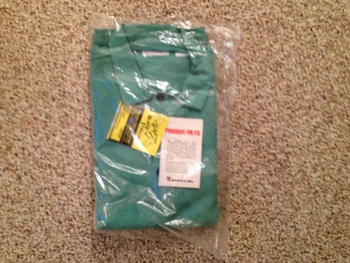 Revco Black Stallion F9-30C-M 9oz. 30&#034; Cotton Fr Green Welding Jacket  Medium