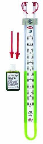 Dwyer flex-tube series 1222 u-tube manometer, 12-0-12&#034;wc using red gauge fluid for sale