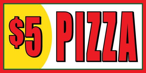 4&#039;x8&#039; $5 pizza bar italian restaurant food vinyl banner sign for sale