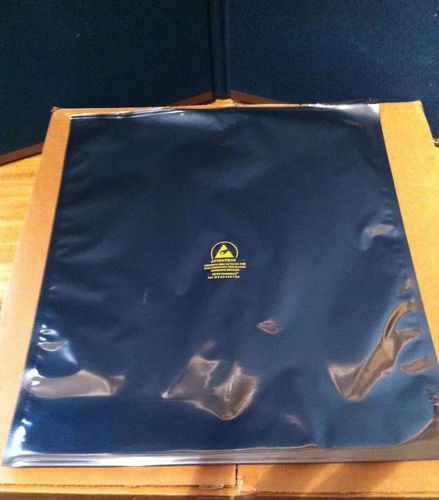 (10) flat stratogrey esd static shielding bag open top 15&#034; x 18&#034; non profit org for sale