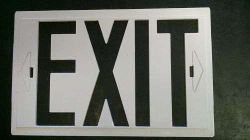 EXIT SIGN STENCIL WHITE