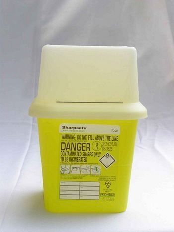 Sharps Safe Bin, Disposable, 1 Litre