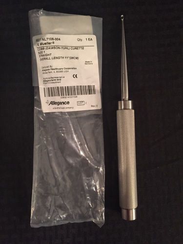 NEW V. MUELLER Cobb Dawson-Yuhl Curette Sz. 1 Straight 11&#034; NL7105-004