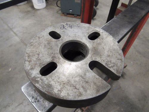 LATHE FACE DOG PLATE  2 1/4 6 THREAD  MOUNT 8 INCH DIAMETER